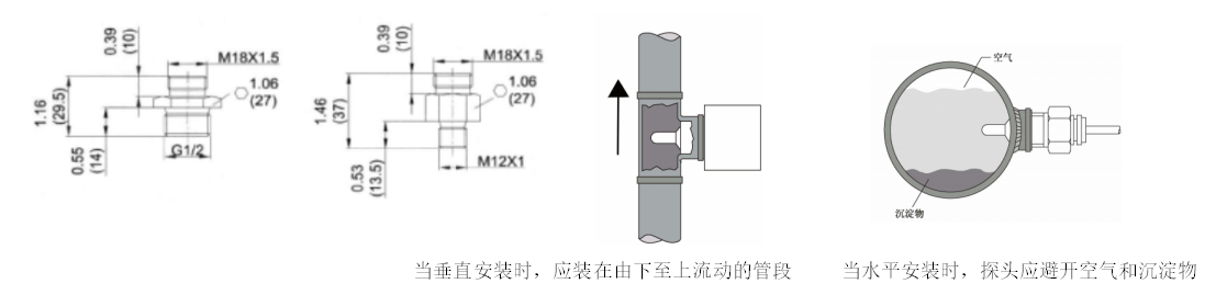 不锈钢小型两灯热导式流量开关NK-55